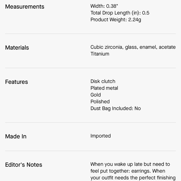 $79 Hello Kitty X Kate Spade New York Studs - Picture 4 of 5